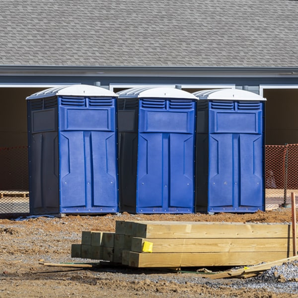 what is the expected delivery and pickup timeframe for the porta potties in Townshend Vermont